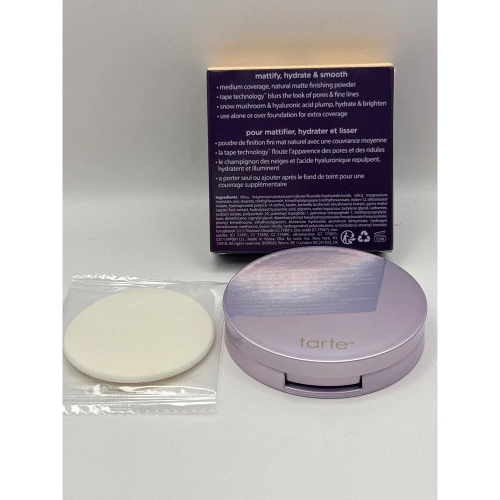 Tarte Face Tape Pressed Powder 20S Light Sand Mattifying Hydrating Smooth BNIB‎